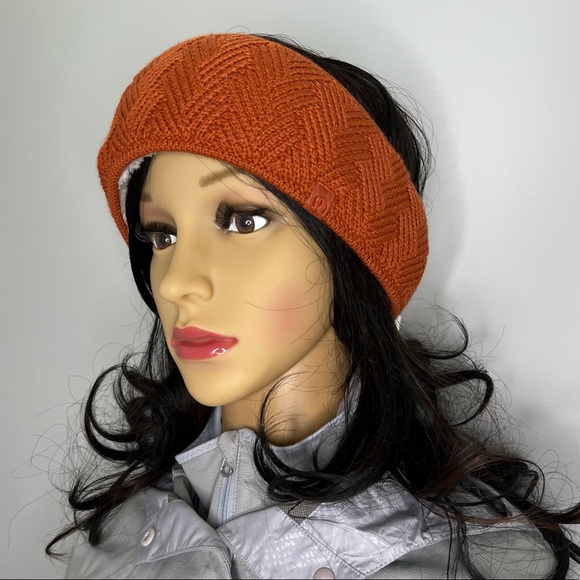 NWT Lululemon Chevron Knit Ear Warmer Canyon Orange (One Size) - Picture 9 of 10